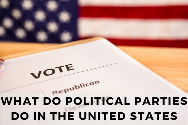 What Do Political Parties Do in the United States?
