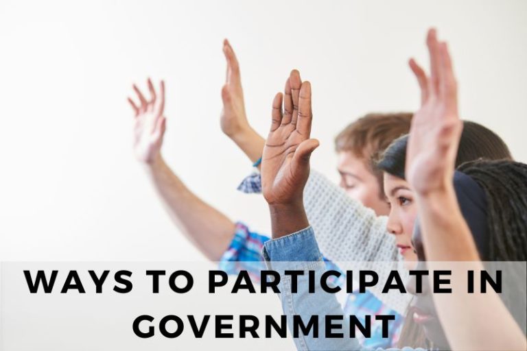 Ways to Participate in Government